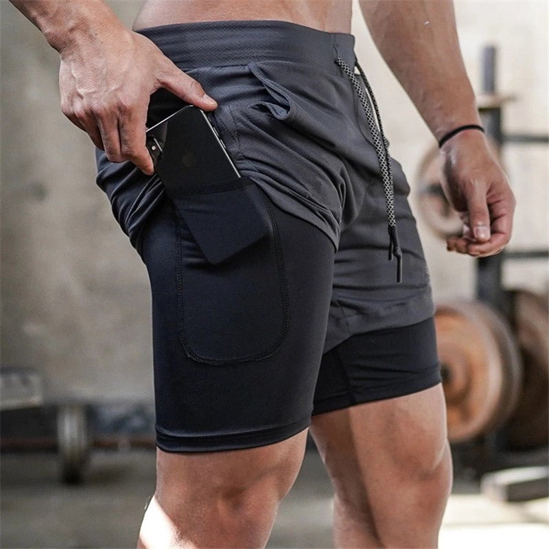 Men's 2-In-1 Sports Shorts