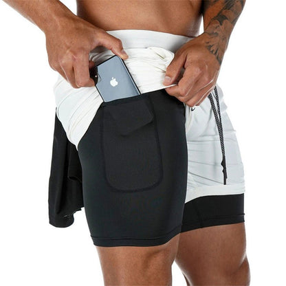 Men's 2-In-1 Sports Shorts