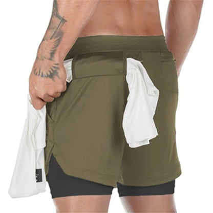 Men's 2-In-1 Sports Shorts