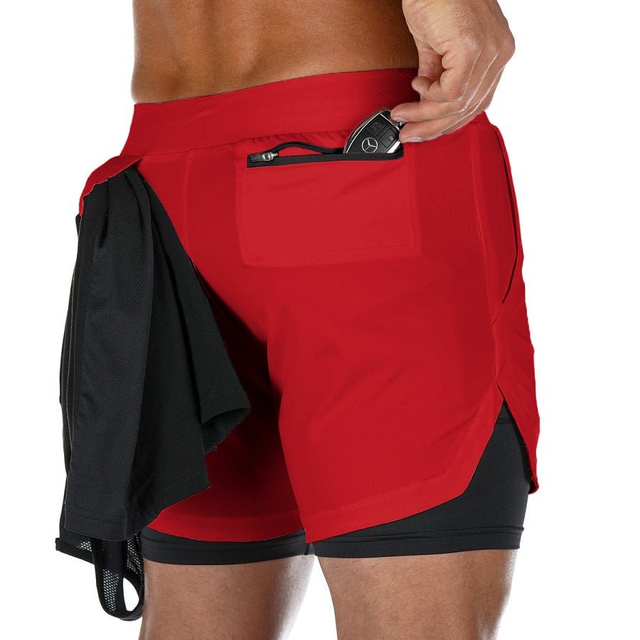 Men's 2-In-1 Sports Shorts