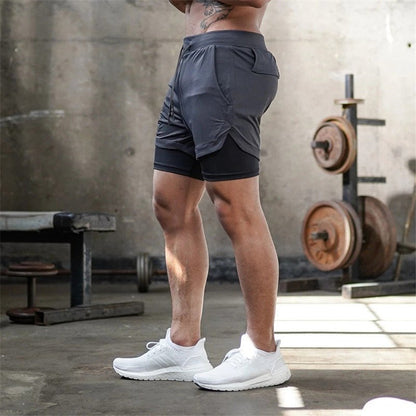 Men's 2-In-1 Sports Shorts