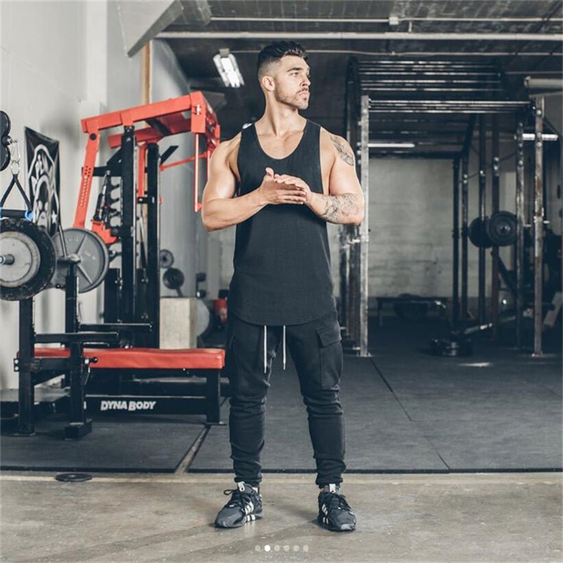 Men's Essentials Plain Stringer Vest