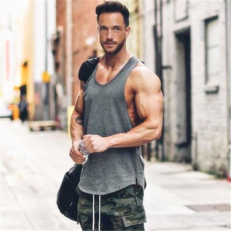 Men's Essentials Plain Stringer Vest