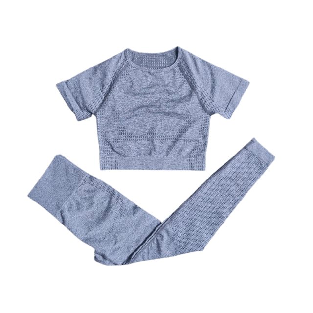Short Sleeve Top & Leggings Gym Set