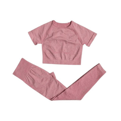Short Sleeve Top & Leggings Gym Set