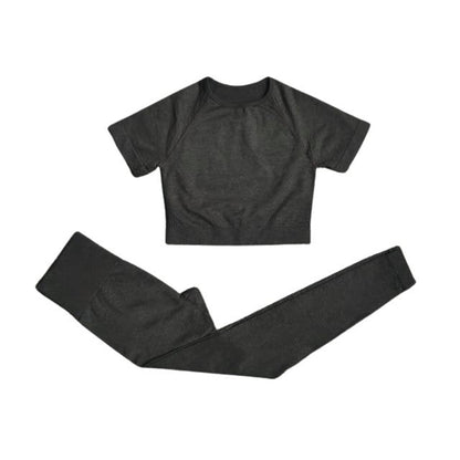 Short Sleeve Top & Leggings Gym Set