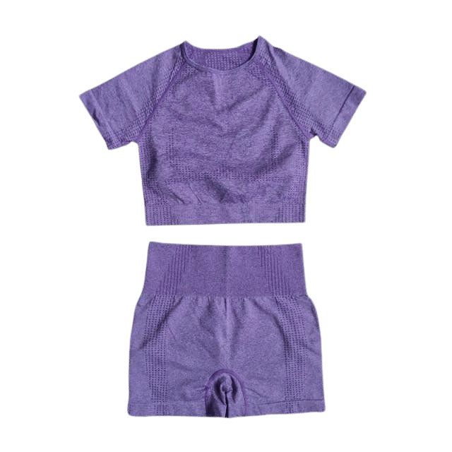 Short Sleeve Top & Shorts Gym Set