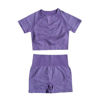 Short Sleeve Top & Shorts Gym Set