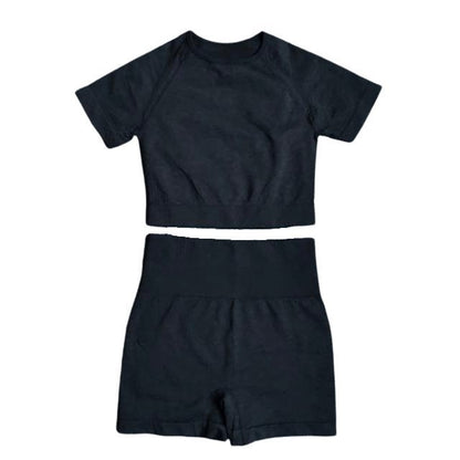 Short Sleeve Top & Shorts Gym Set