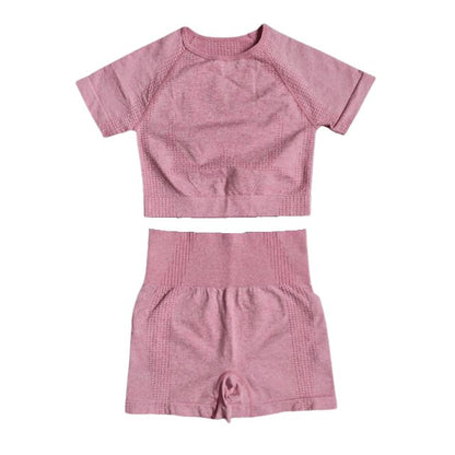 Short Sleeve Top & Shorts Gym Set