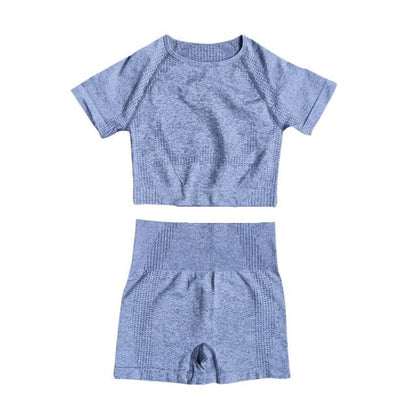 Short Sleeve Top & Shorts Gym Set