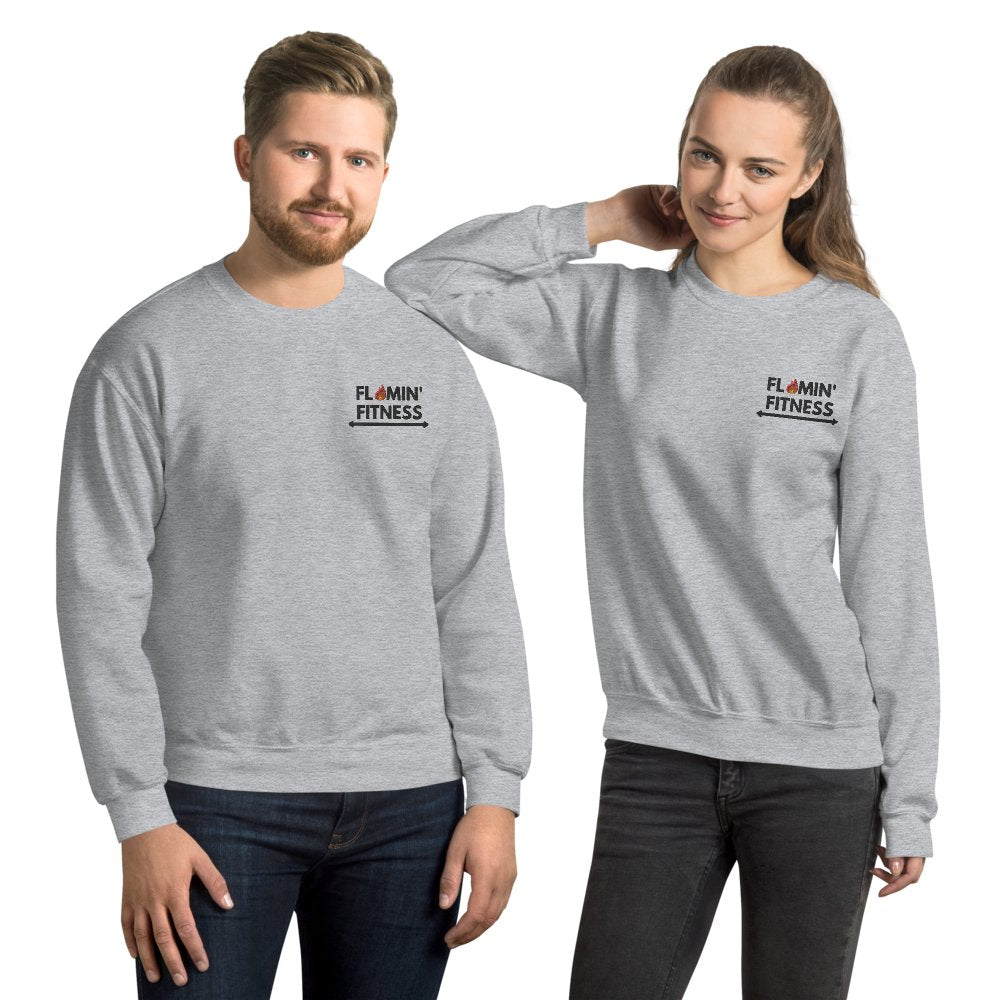 Sport Grey Embroidered Logo Sweatshirt