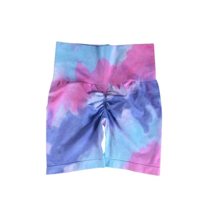 Two-Tone Tie Dye Cycling Shorts