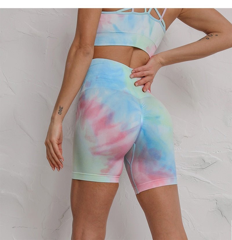 Two-Tone Tie-Dye Sports Bra