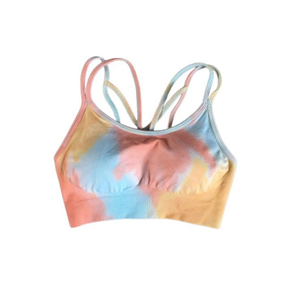 Two-Tone Tie-Dye Sports Bra