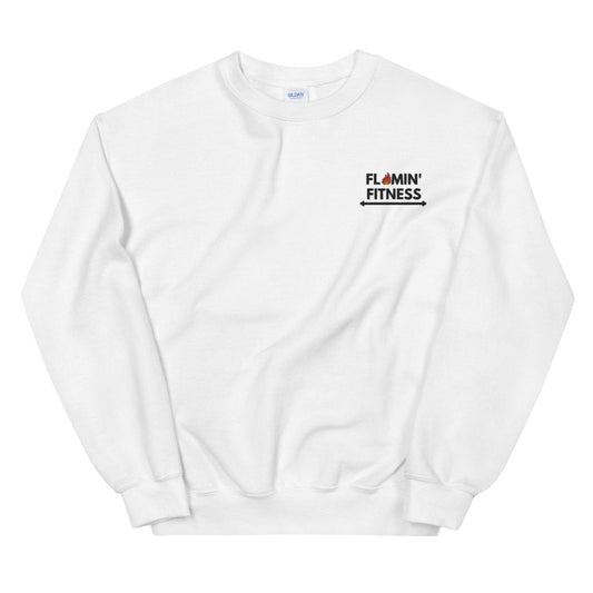 White Embroidered Logo Sweatshirt