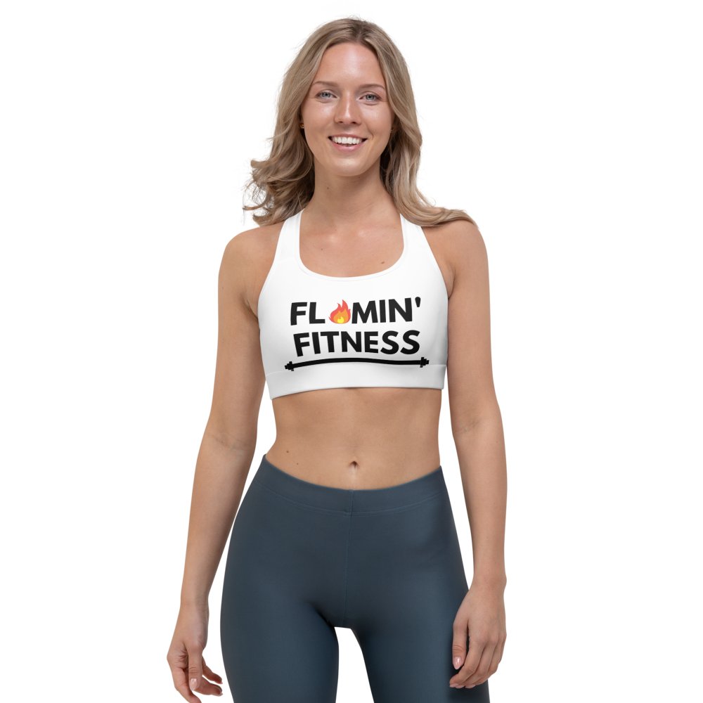 White Sports Bra