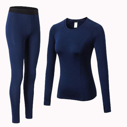 Women's Wool-Lined Thermal Base Layer Set