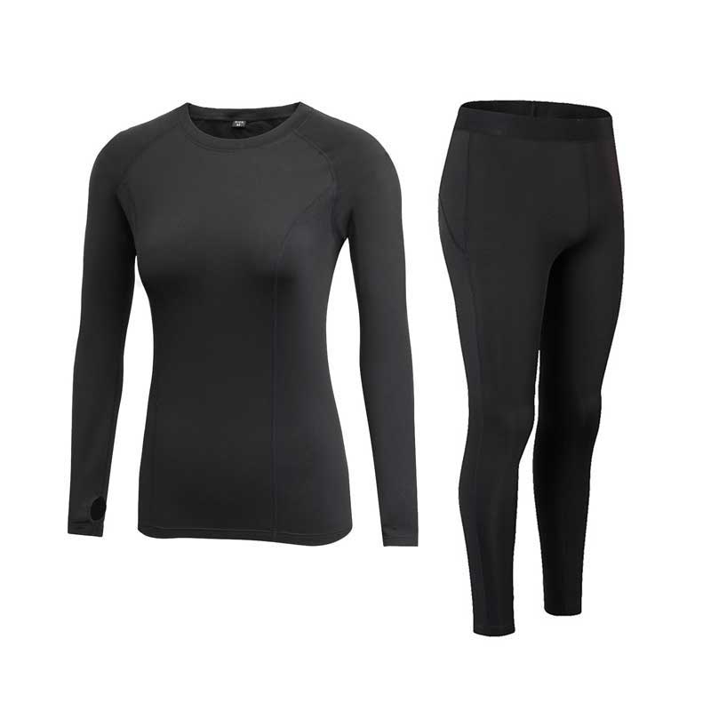 Women's Wool-Lined Thermal Base Layer Set